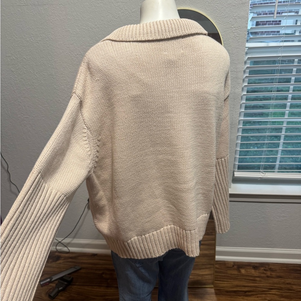Tuckernuck Sandstone Brenna Polo Sweater - Picture 8 of 11